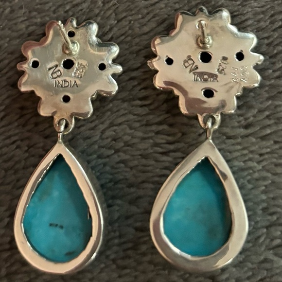 Nicky Butler Turquoise Rhodolite & Amethyst Earrings - Picture 7 of 7